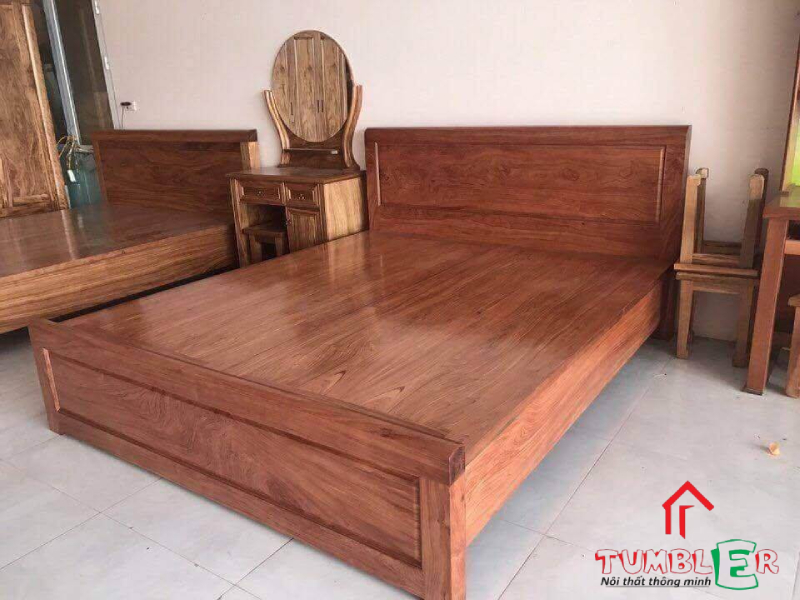 Tumbler - đơn vị thi công thiết kế giường ngủ gỗ xoan đào uy tín, chất lượng bậc nhất thị trường 